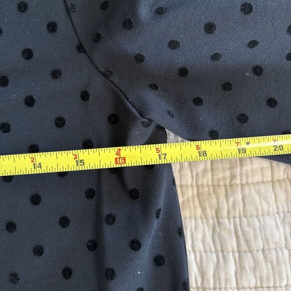 Kate Spade Polka Swiss Dot Dress 3/4 Sleeve Black Shift Womens Size Small - Picture 6 of 6
